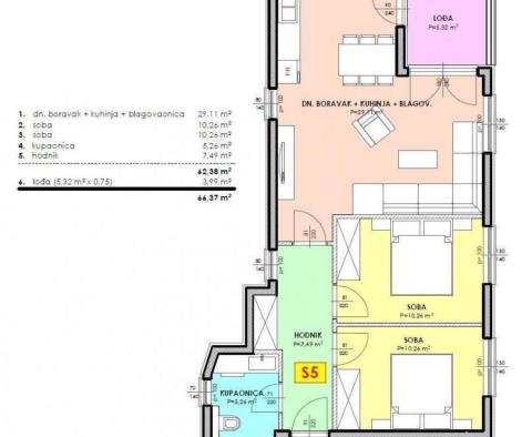 Новый проект 2-х комнатных квартир в Тучепи, в 390 метрах от моря - фото 7