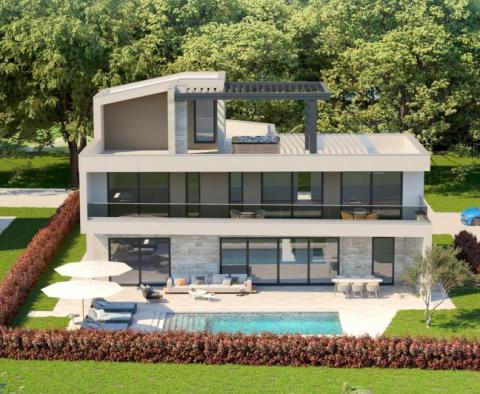 Luxusvilla mit Meerblick in der Region Porec, 2,5 km vom Meer entfernt 