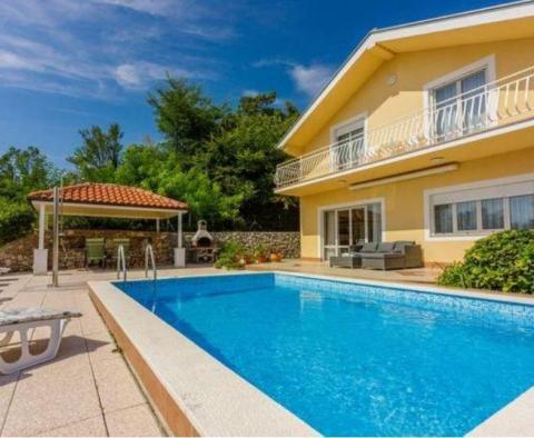 Charming villa with a swimming pool and a beautiful view of the sea in Grizane, with distant sea views! 