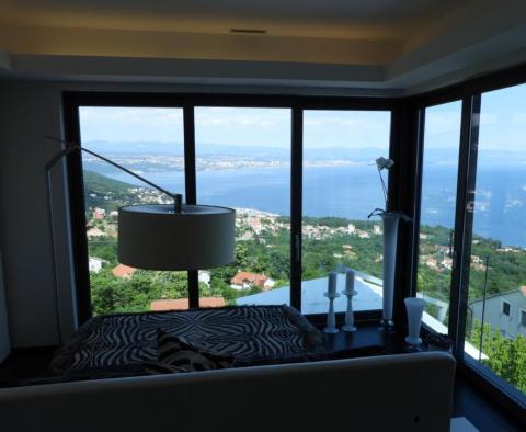 Luxus villa gyönyörű kilátással a tengerre, úszómedencével Lovranban - pic 67