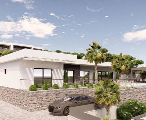 Moderní vila s panoramatickým výhledem na moře ve výstavbě, Crikvenica 
