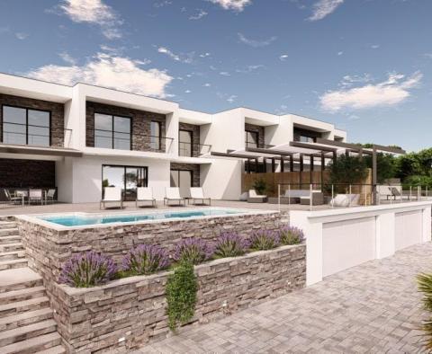Luxury semi-detached villa with panoramic sea view in Crikvenica 