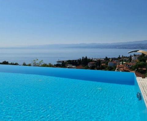 An exclusive villa of 400m2 with a swimming pool and a panoramic view of the sea in Opatija - pic 3