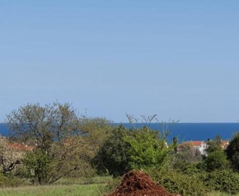 Building land with a project in Porec area, sea view 