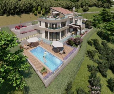 Pozemek s projektem luxusní vily v Moščenici - pic 11