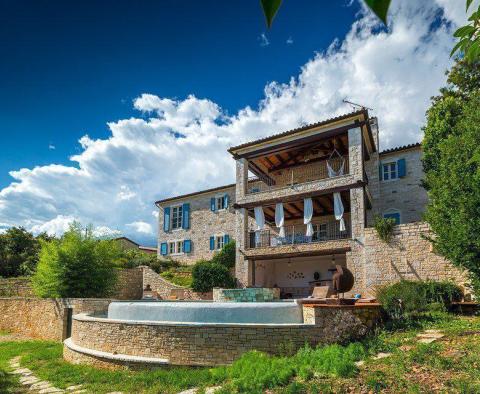 Superbly designed Tuscany-style stone villa with sea view in Sveti Lovrec 