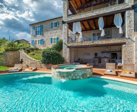Superbly designed Tuscany-style stone villa with sea view in Sveti Lovrec - pic 2