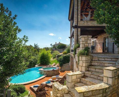 Superbly designed Tuscany-style stone villa with sea view in Sveti Lovrec - pic 9