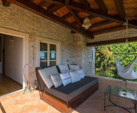 Superbly designed Tuscany-style stone villa with sea view in Sveti Lovrec - pic 45