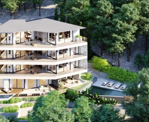 Új extravagáns rezidencia Abbáziában úszómedencével, lifttel és panorámás teraszokkal - pic 17