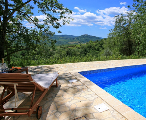 Two stone houses with swimming pool and a view of Motovun in Oprtalj - pic 19