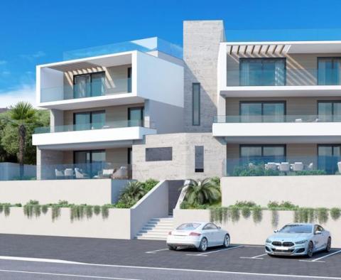 Nouveaux appartements à Klenovica avec une vue magnifique sur la mer, à seulement 100 mètres de la mer 