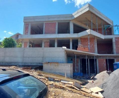 Modern villa with sea view and swimming pool in Crikvenica under construction 