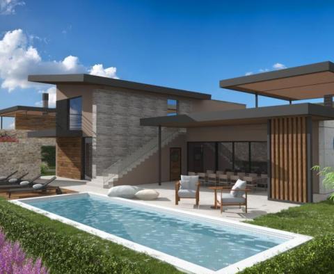 Villa de luxe en construction dans un nouveau complexe moderne dans la région de Vodnjan 