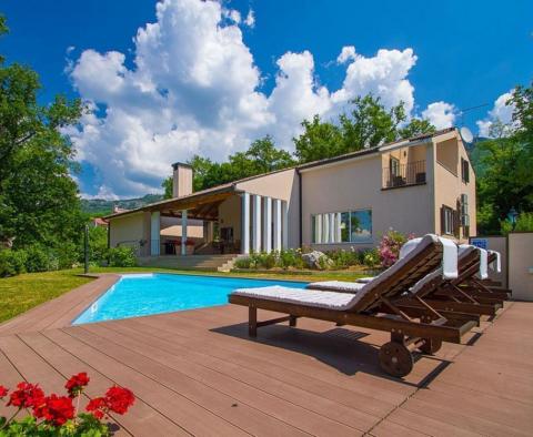 Moderně řešená vila s bazénem na velké zahradě v oblasti Buzet - pic 2