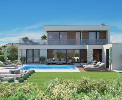 New contemporary villa in Poreč area, with Adriatic sea views 