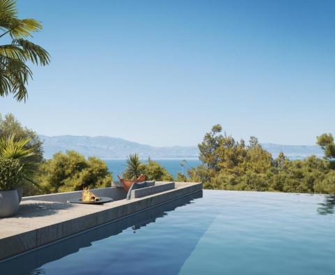 Neue stilvolle Villa mit zeitgenössischem Design in Sutivan 