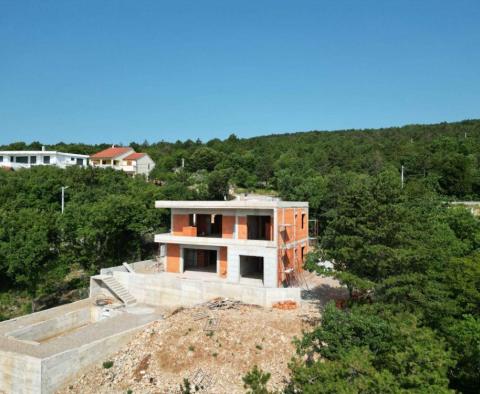 Modern villa under construction with panoramic sea view and pool in Glavani, Kostrena - pic 12