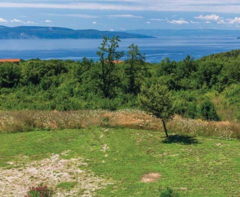 Urban land in Rabac area with sea views 