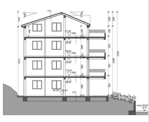 Új apartmanok Povile városában, Novi Vinodolskiban, a tenger 1. vonalán - pic 7