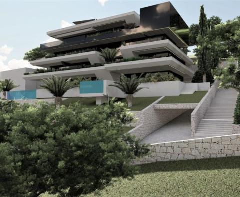 Gorgeous apartment of 239 sq.m. with private pool above the center of Opatija in an exclusive new building, garage, with sea view! - pic 2