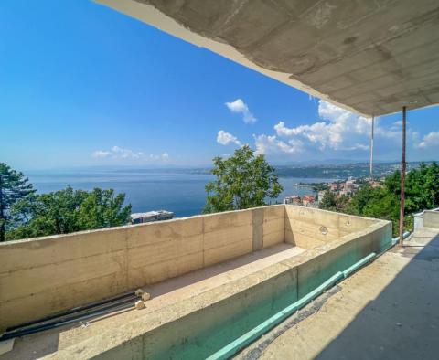 Gorgeous apartment of 239 sq.m. with private pool above the center of Opatija in an exclusive new building, garage, with sea view! - pic 7