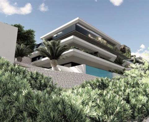 Великолепная квартира 239 кв.м. с частным бассейном над центром Опатии, в эксклюзивном новом здании, гараж, с видом на море! - фото 9