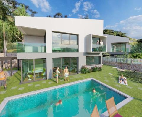 Luxuriöses Einfamilienhaus mit Pool im Bau in Bribir 