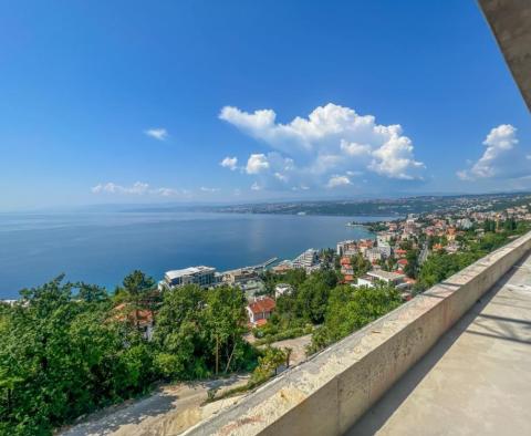 Unique penthouse with roof pool above the center of Opatija, garage, panoramic sea views - pic 4