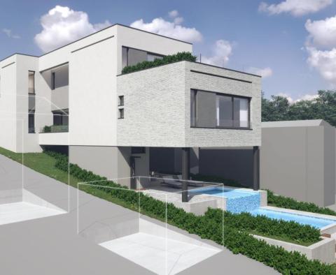 Villa familiale de luxe avec piscine en construction à Zagreb, Šestine 