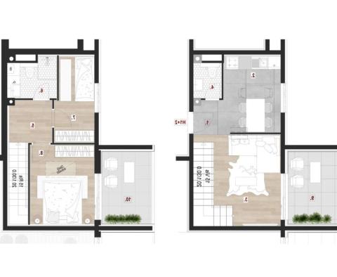 Luxus smart home duplex apartman Pula központjában - pic 21