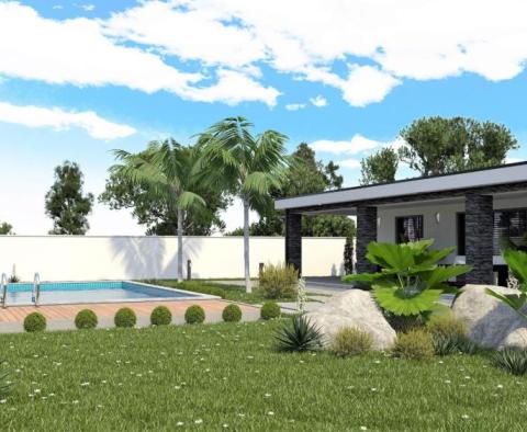 Modern one-story villa with pool under construction, 10 km from Rabac beaches - pic 6