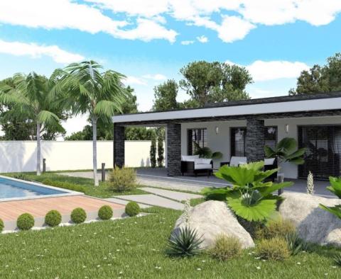 Modern one-story villa with pool under construction, 10 km from Rabac beaches - pic 9