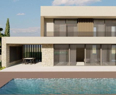 Project of a modern villa with pool and wellness 10km from the sea, popular Kastelir area - pic 4