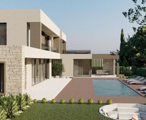 Project of a modern villa with pool and wellness 10km from the sea, popular Kastelir area - pic 5