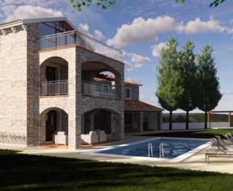 Projet d'une villa traditionnelle en pierre d'Istrie en construction - pic 3
