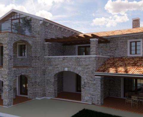 Projet d'une villa traditionnelle en pierre d'Istrie en construction - pic 4