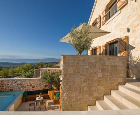 Élégante villa en pierre ultramoderne avec vue sur la mer sur l'île de Hvar - pic 3