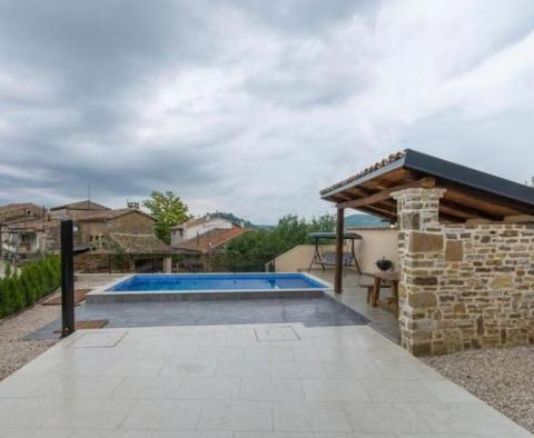 Villa indigène jumelée en pierre avec piscine à Motovun - pic 11