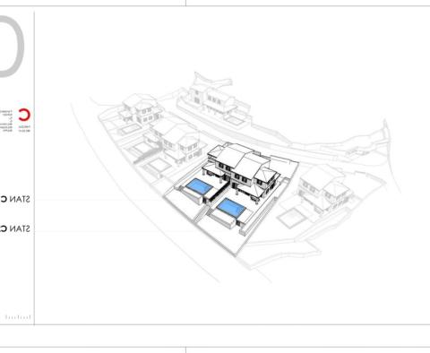 Un projet de 5 unités résidentielles avec piscines sur l'île de Krk, région de Dobrinj - pic 29