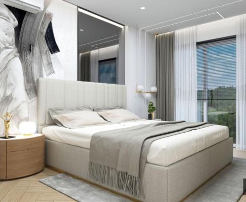 Exkluzivní apartmán v nové budově s vlastním bazénem, panoramatickým výhledem na moře v Opatiji - pic 11