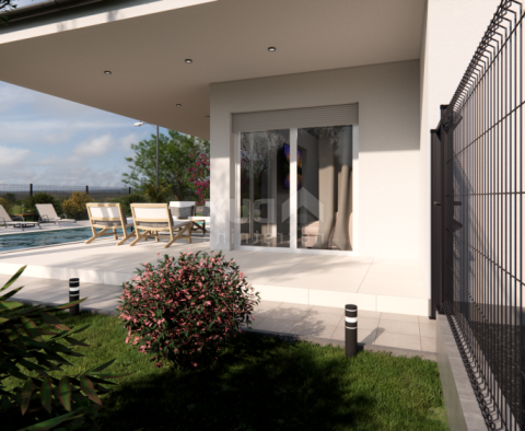 New villa with swimming pool in Žminj within greenery - pic 11