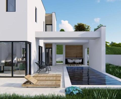 Modern villa úszómedencével, építés alatt Barbatban - pic 2