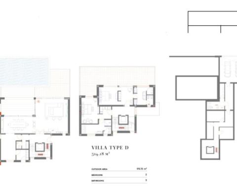 Einzigartiges Angebot an Luxusvillen in einem 5-Sterne-First-Line-Resort in der Region Umag – Typ D – 4–5 % Mietbarkeit mit Garantie, 50–70 % Bankfinanzierung bereitgestellt - foto 18