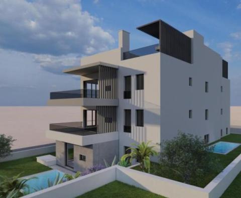 Nouveau complexe d'appartements à Ciovo, à seulement 140 mètres de la mer ! 