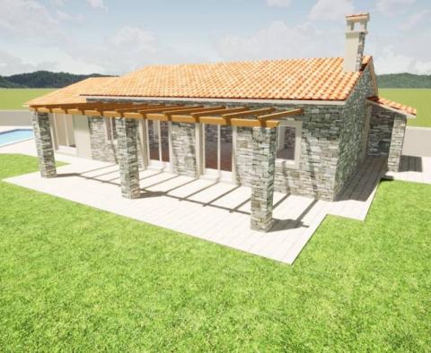 Modernized detached stone house in Umag area 