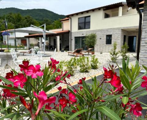 Une belle villa à Icici, Poljane avec piscine et vue sur la mer dans une zone isolée 