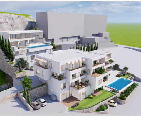 Nový luxusní penthouse v Seget Donji s úžasným výhledem na otevřené moře, pouze 100 m od moře - pic 3
