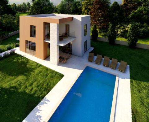Moderne Villa im Bau in der Umgebung von Poreč 