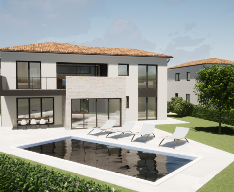 Modern villa with swimming pool under construction in Porec area - pic 4